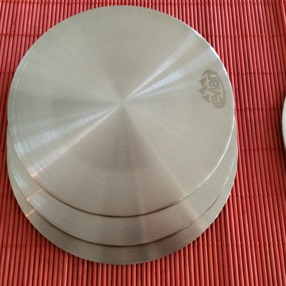 COASTERS--PARTY- SET OF 4  STEEL COASTERS - Picture 2 of 2